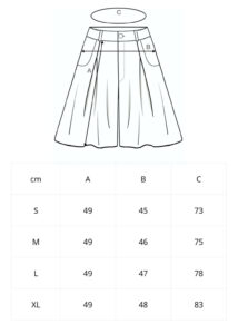 szorty damskie tabela rozmiarów