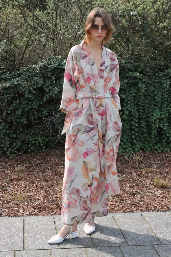 Lniane Kimono Magic Garden
