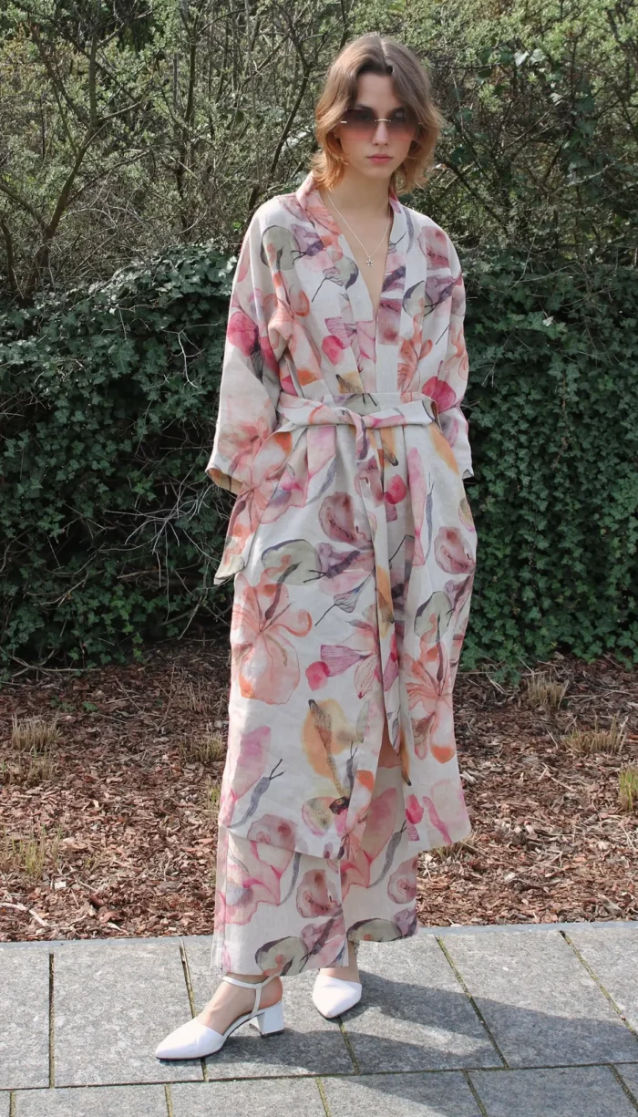 lniane kimono magic garden