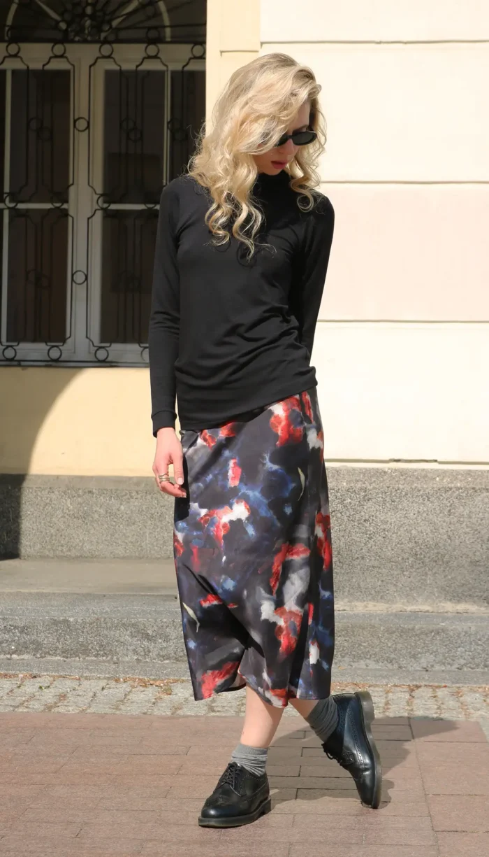 satynowa spódnica baroque
