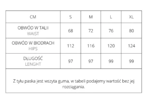 spodnie barrel tabela rozmiarów