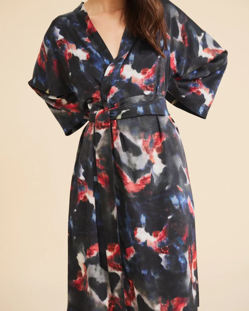 Satynowe Kimono Baroque