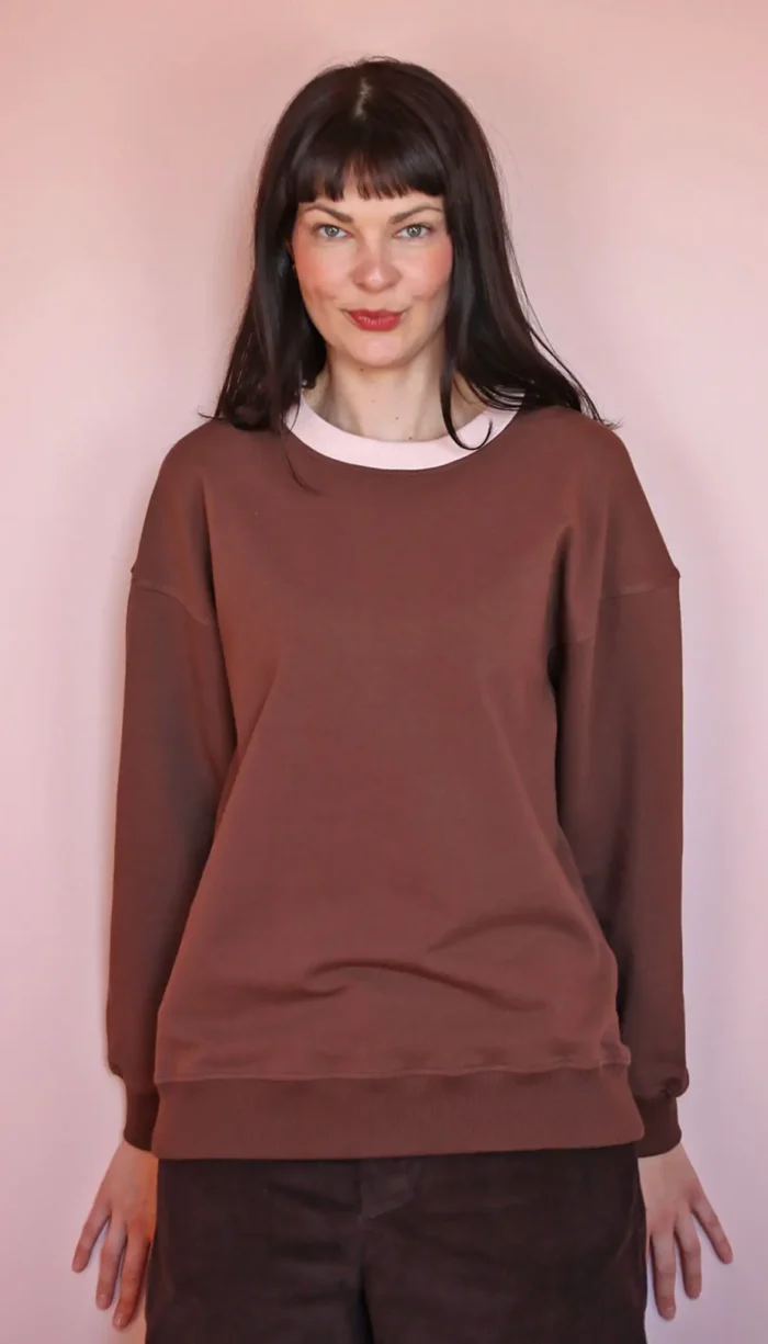 czekoladowa bluza brązowa bluza