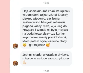 bambusowe ręczniki opinie - opinia z instagrama
