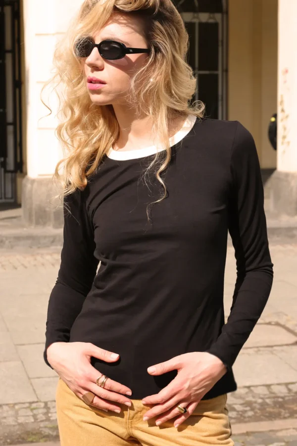 Longsleeve Czarny Damski