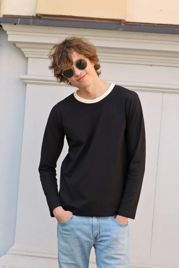 Longsleeve Czarny Męski