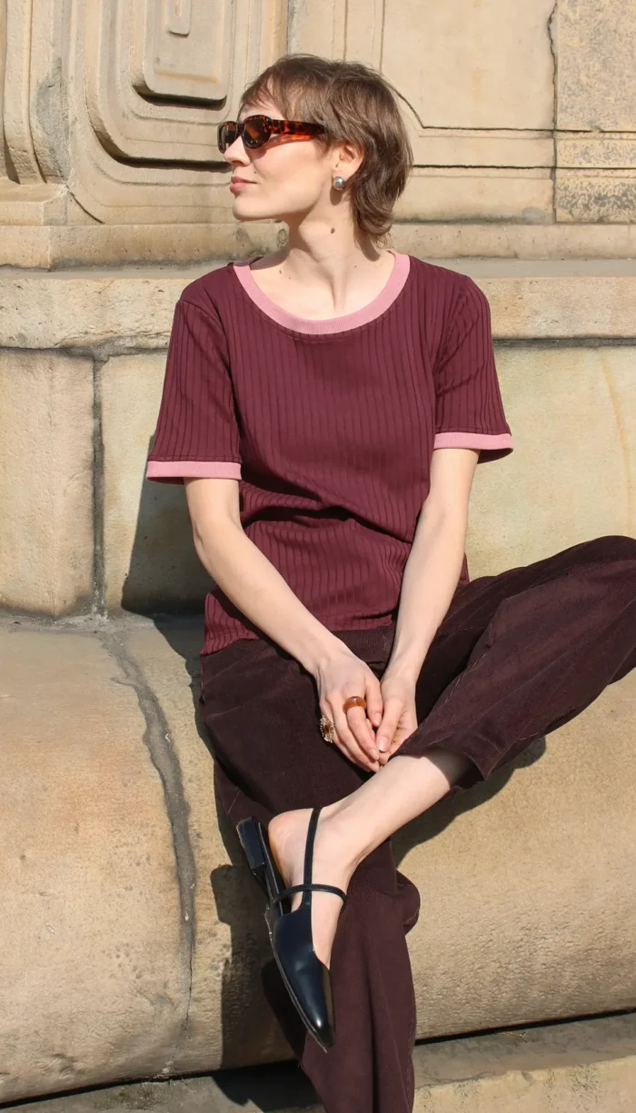 svg+xml;charset=utf » SNY VISION » ubrania dla kobiet i mężczyzn. t-shirt bordo + pink